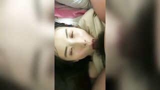 氣質女神粉嫩小嘴被我塞滿肉棒口交抽插