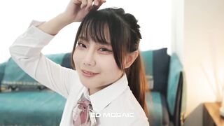 台灣ED 可愛系的鄰家學生妹被3男輪流插入瘋狂留白汁的小穴