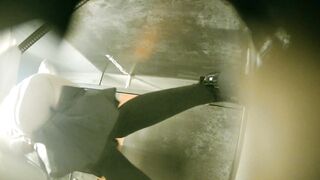 【廁拍】夜場美女 絲襪高跟肥臀-21