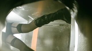 【廁拍】夜場美女 絲襪高跟肥臀-35