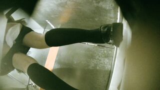 【廁拍】夜場美女 絲襪高跟肥臀-14