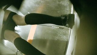 【廁拍】夜場美女 絲襪高跟肥臀-14