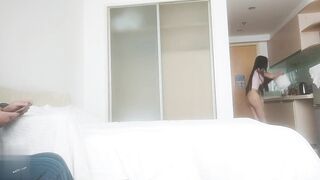 好疼 受不了了 長腿大奶美女 稀毛鮑魚超粉嫩被小哥操的受不了